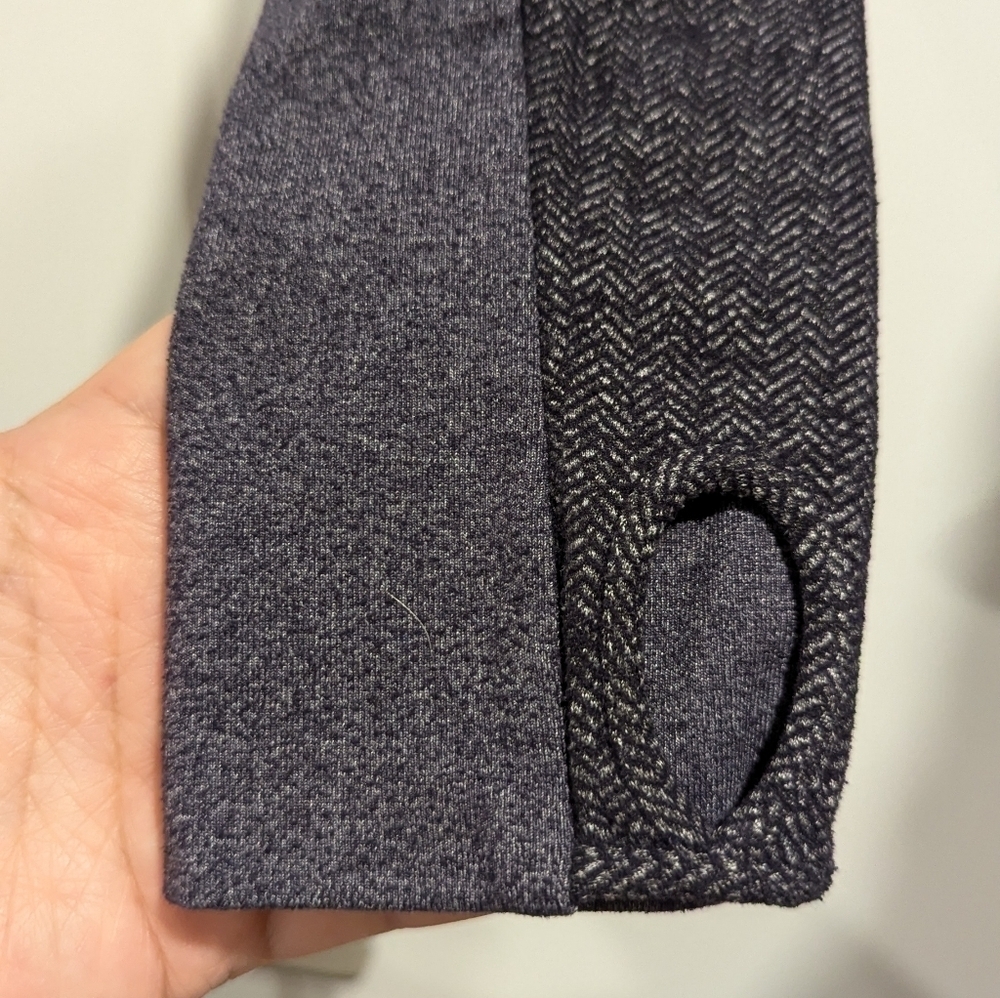 Lululemon Hooded Stride Jacket Heathered Charcoal Grey and Purple - Picture 5 of 10